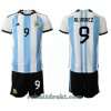 Argentina Julian Alvarez 9 Hjemme VM 2022 - Barn Draktsett